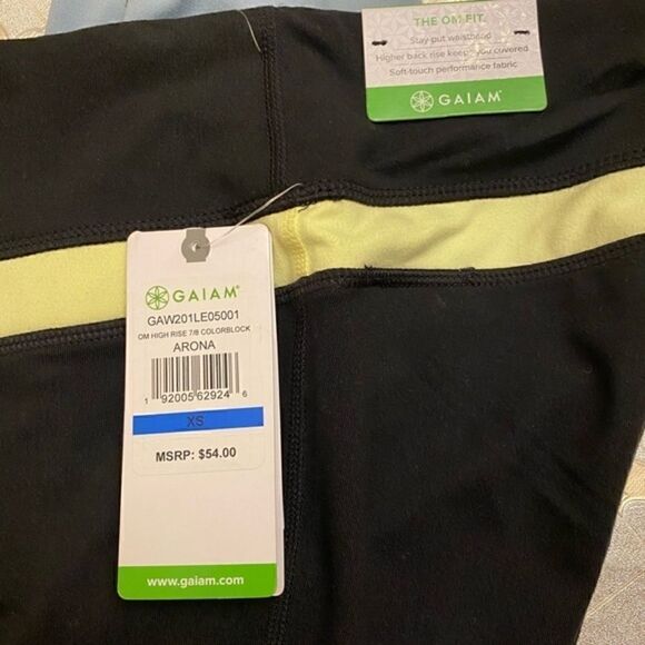 NWT GAIAM OM High-Waisted ColorblockLeggings - Picture 5 of 7